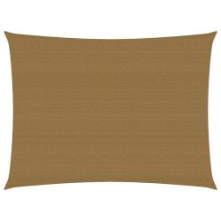 Voile toile d'ombrage parasol 160 g/m&sup2; taupe 2,5 x 3,5 m PEHD 02_0009297