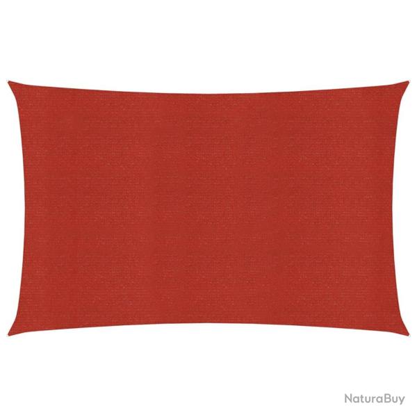 Voile toile d'ombrage parasol 160 g/m� rouge 4 x 5 m PEHD 02_0009280