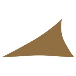 Voile toile d'ombrage parasol 160 g/m&sup2; taupe 3 x 4 x 5 m PEHD 02_0009317