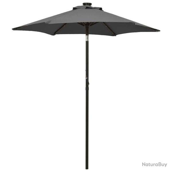 Parasol avec lumires led anthracite 200 x 211 cm aluminium 02_0008089
