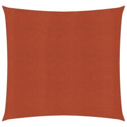 Voile d'ombrage 160 g/m&sup2; terre cuite 5 x 5 m PEHD 02_0009356
