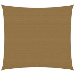 Voile d'ombrage 160 g/m&sup2; taupe 3,6 x 3,6 m PEHD 02_0009307