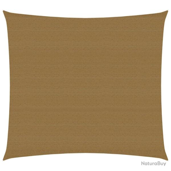 Voile d'ombrage 160 g/m� taupe 3,6 x 3,6 m PEHD 02_0009307