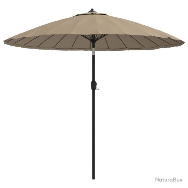 Parasol d'ext�rieur avec m�t en aluminium 270 cm taupe 02_0008223