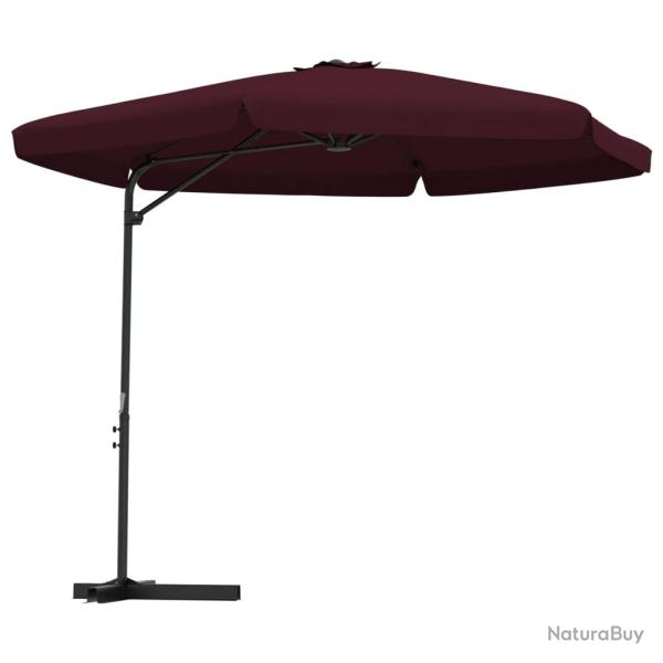 Parasol d'ext�rieur avec m�t en acier 300 cm rouge bordeaux 02_0008192