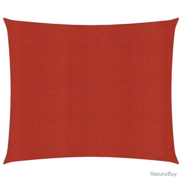 Voile d'ombrage 160 g/m� rouge 4 x 4 m PEHD 02_0009277