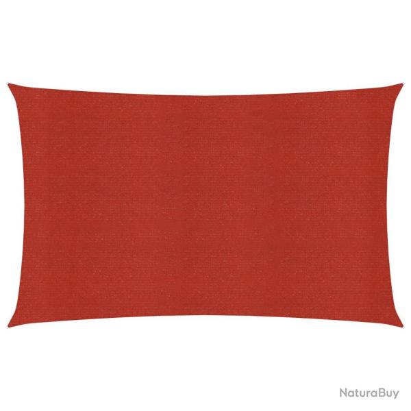 Voile d'ombrage 160 g/m� rouge 4 x 7 m PEHD 02_0009284