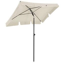 Parasol de balcon rectangulaire 2 x 1 25 m protection UPF 50+ ombrelle toile avec rev&ecirc;tement en pa