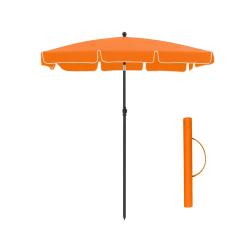 Parasol de balcon rectangulaire 2 x 1 25 m protection UPF 50+ ombrelle toile avec rev&ecirc;tement en pa