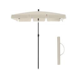 Parasol de balcon rectangulaire 1,8 x 1,25 m protection UPF 50+ ombrelle toile avec rev&ecirc;tement en p