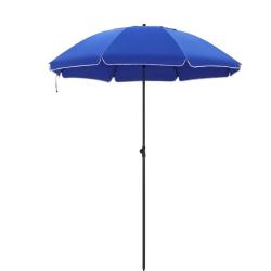 Parasol de jardin diam&egrave;tre 2 m ombrelle protection upf 50+ inclinable portable r&eacute;sistant au vent ba