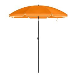 Parasol de jardin &oslash; 2 m ombrelle protection upf 50+ inclinable portable r&eacute;sistant au vent baleines