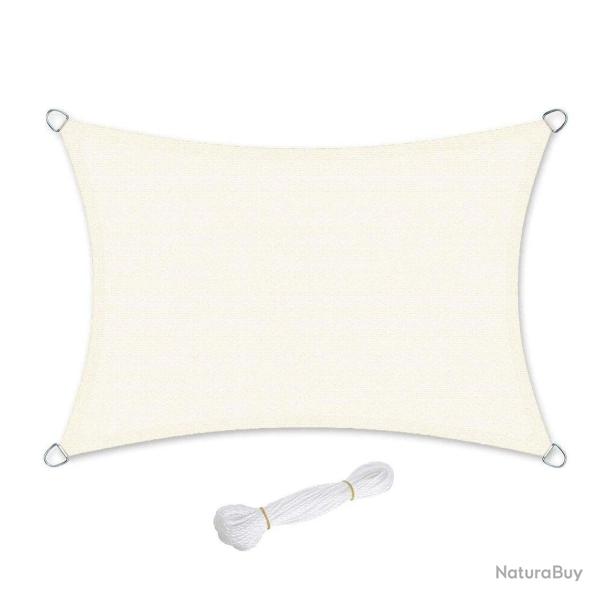 Voile d'ombrage en hdpe protection solaire protection anti uv perm�able � l'air pour le jardin le b