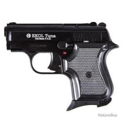 Pistolet Ekol Tuna noir cal.8mm &agrave; blanc