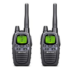 Midland Talkie-walkie G7 Pro Noir Radio Dual Band PMR446 Blister 2pcs | LCD