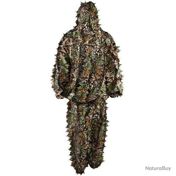 TENUE DE CHASSE GHILLIE SNIPER CHASSE AIRSOFT ULTRA LGRE - CAMOUFLAGE FORT LIVRAISON GRATUITE