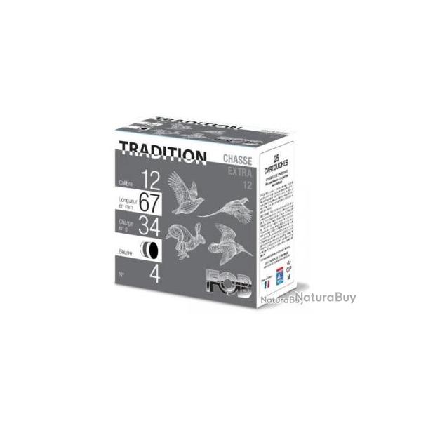 PromoFob ! LOT DE 150 MUNITIONS FOB CHASSE EXTRA CAL 12 X 67  34GR N8 BOURRE GRASSE