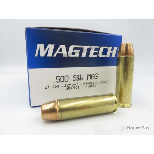 MAGTECH 500 SW 325GR FMJ-FLAT X20