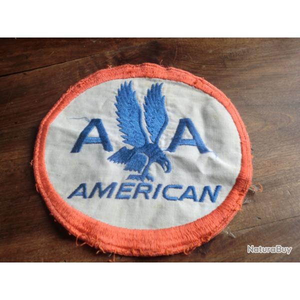 ancien grand  patch uniforme american airlines brod�e 1960
