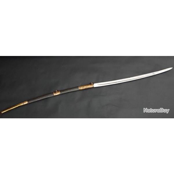 IMPOSANT COUTEAU SABRE PLIANT PRODUCTION ARTISANAL 153CM - FRANCE XIX� Collection France XIX eme