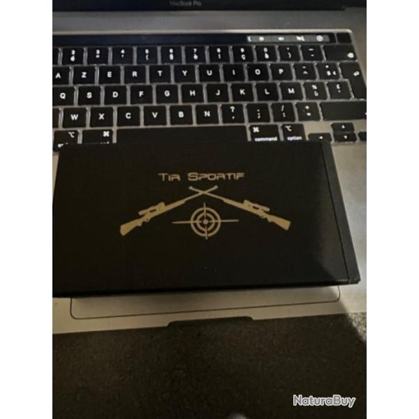 Rangement vide pour munition de 9mm du coloris de votre choix avec marquage laser personnalis�