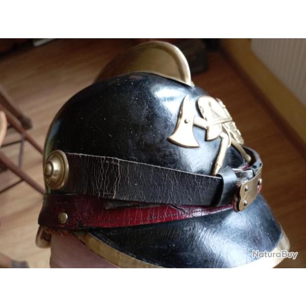 Bon casque 1900 de pompier Magirus.