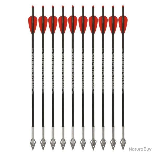 10 Fl�ches de chasse 13 pouces en carbone pour FMA Supersonic ProHunt Pack