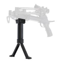 Poign&eacute;e avant bipied pour pistolet arbal&egrave;te + rail lat&eacute;ral