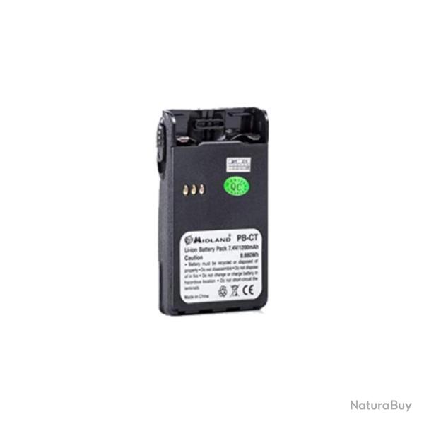 Midland Batterie Rechargeable 1200mAh pour CT210, CT400, G14 | Li-Ion, Fiable