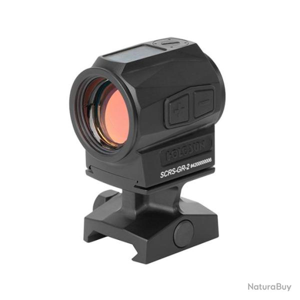 Holosun SCRS-GR-2 | R�ticule Vert | Point 2MOA | Aluminium 7075 | �nergie Solaire