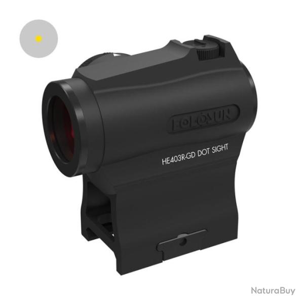 Holosun HE403R-GD | Micro Gold Dot 2 MOA | Compact et Robuste | Commutateur Rotatif