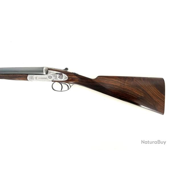 FUSIL JUXTAPOSE GUICHARD HENRI PLATINES FERMETURE AIGLON CALIBRE 12/70 D'OCCASION