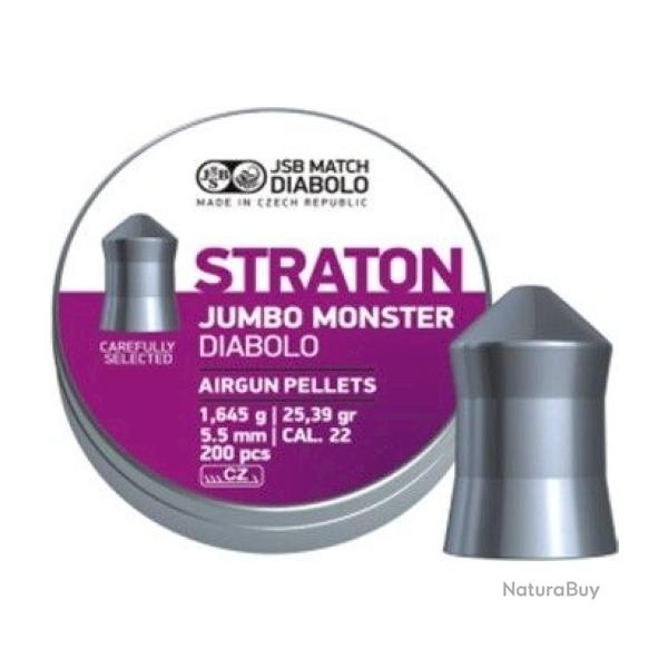 Plomb air comprim� JSB Straton Jumbo monster cal.5.51 1.645g 25.39gr par 200