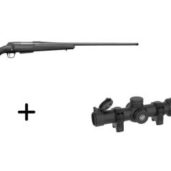 Pack battue Winchester XPR 308 win + lunette 1-6x24 r&eacute;ticule lumineux 