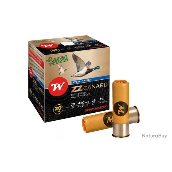 CARTOUCHES WINCHESTER ZZ CANARD CAL 20/70 25 GRS N�4 N�5.5