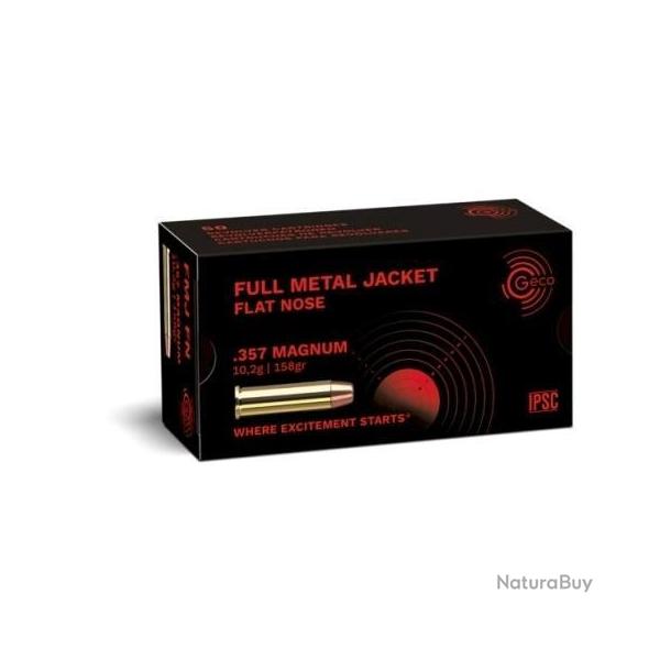 Munitions GECO fmj cal.357mag 158gr 10.2g par 50