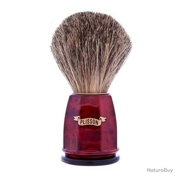 955662 Blaireau Plisson "H�ritage" pur gris fa�on noyer