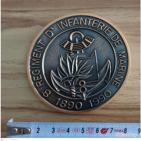 Arm�e de Terre 8�me RIMA 2 m�dailles dor� et bronze+ pin's