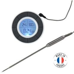 THERMOMETRE DIGITAL ROND SONDE AMOVIBLE DE 0 &agrave; + 300&deg;C