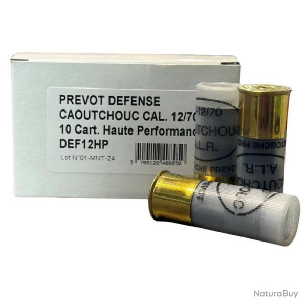 Cartouches PREVOT cal.12/70 d�fense ls caoutchouc hp 10g par 30