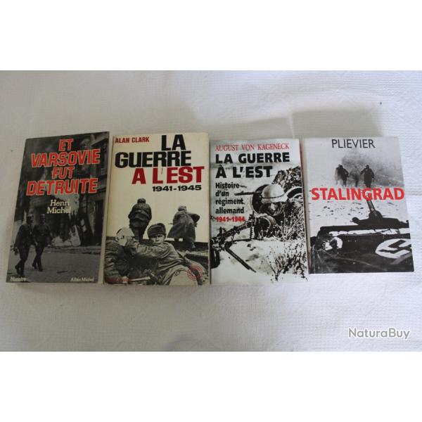 Lot 4 livres guerre � l'est WW2