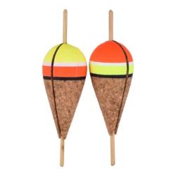 FLOTTEUR POIRE FENDU LIEGE PAR 2 1gr