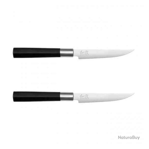 Kai 67S400 Wasabi Black Couteau � steak 2 pcs