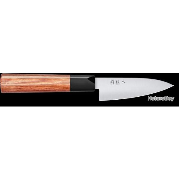 Kai MGR-0100P Seki Magoroku Redwood Couteau d'office lame de 10 cm