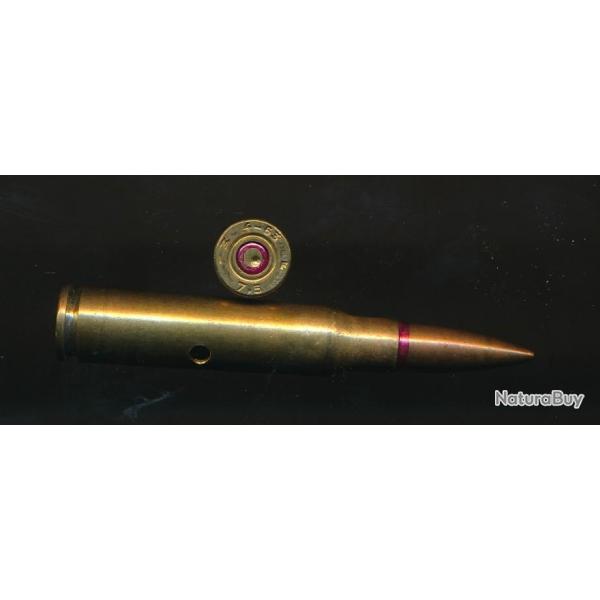 UNE  de 7,5x54 Mle 1929 � Balle Mle 1924C version chemise balle acier plaqu� cuivre