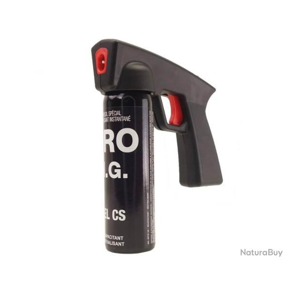 A�rosol de d�fense PRO NG CBM Gel 100ml CS - Poign�e police