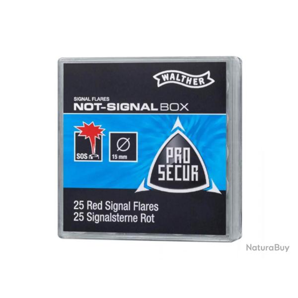 Pyrofus�e 15mm Emergency Signal Rouge - Boite de 25 - Umarex