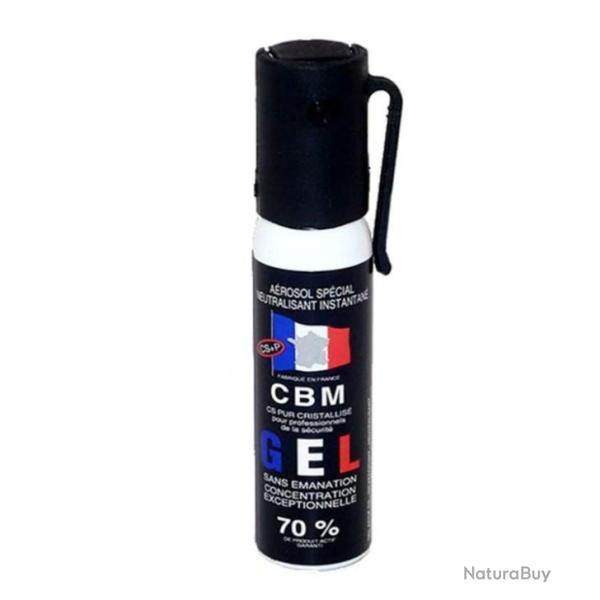 A�rosol bombe de d�fense lacrymog�ne Gel 25 ml CS
