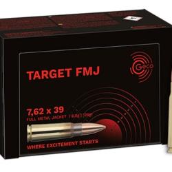 Cartouches GECO TARGET FMJ - Cal: 7,62X39 - 124 Grs - x50 Munitions