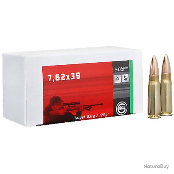 GECO 50 MUNITIONS 7,62X39 TARGET FMJ 8,0 G